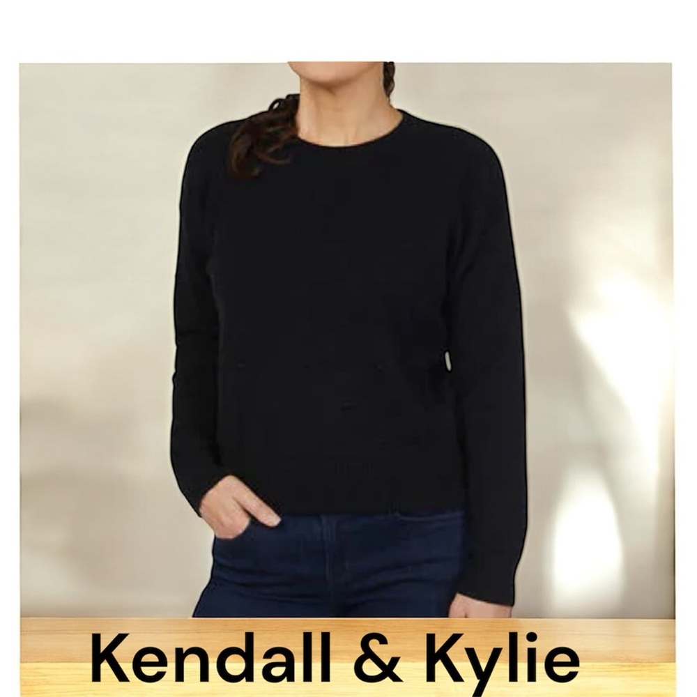 Kendall & Kylie Black Women's Sweater